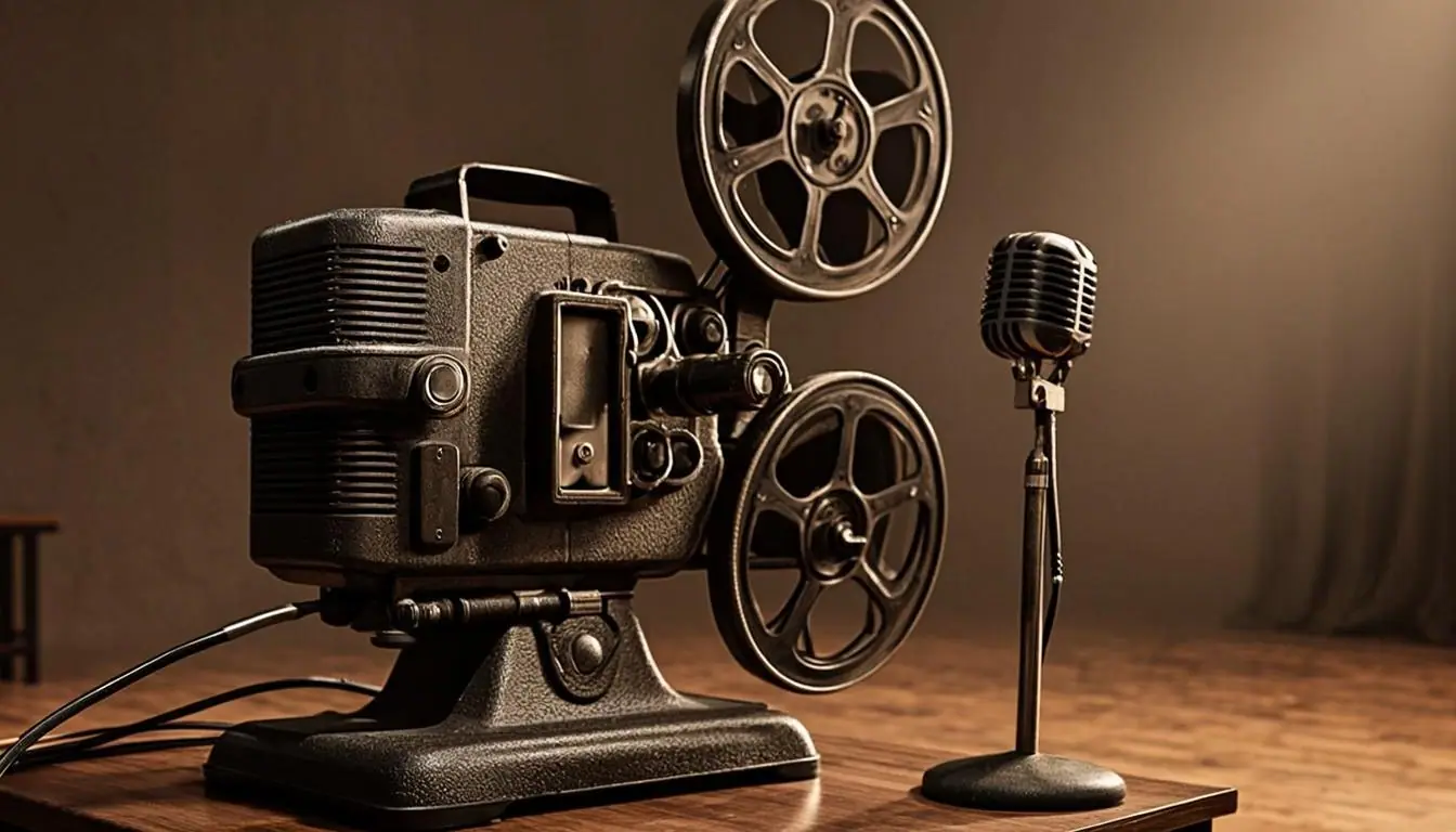 Vintage Hollywood golden age film set